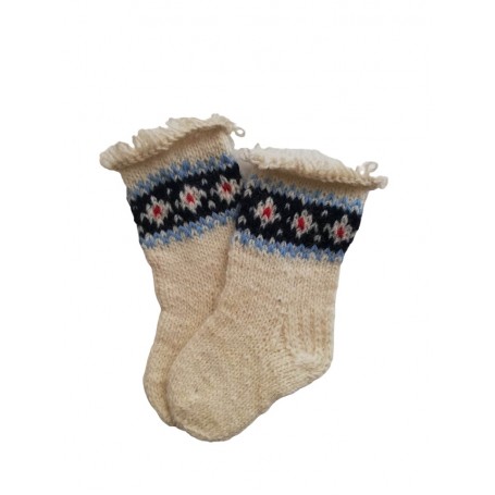 Vilnonės kojinytės kūdikiams iš natūralios vilnos (VK-5)